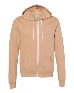 BELLA + CANVAS-Unisex Sponge Fleece Full-Zip Hoodie-3739